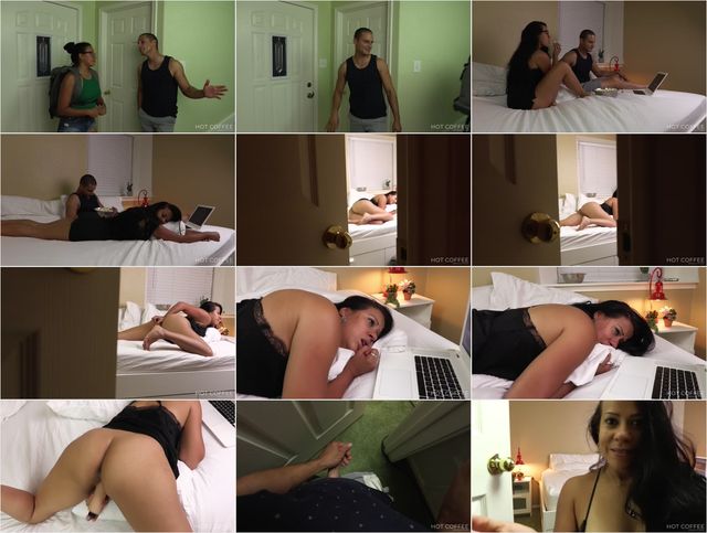 Brother Peeps through Door as his Sis Plays with her Dildo 4K Preview