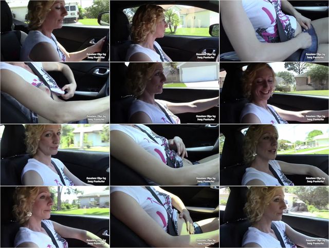 Blonde Cum Slut Begs for your Seed to Knock her up while Driving 1080p Preview
