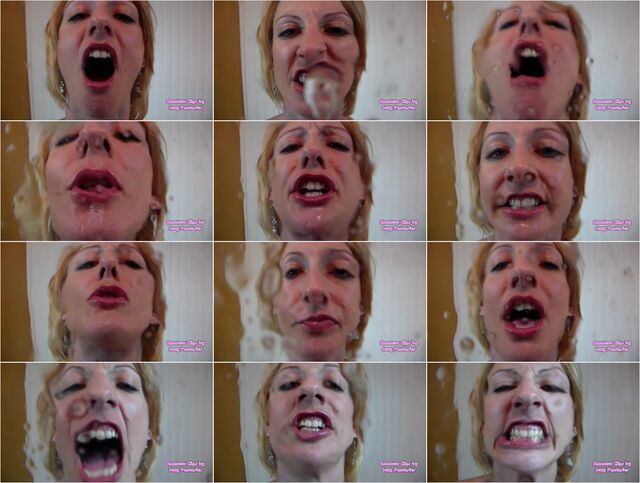Spit Fetish Explored Close-Up with Repeated POV Spitting all over your Face Preview
