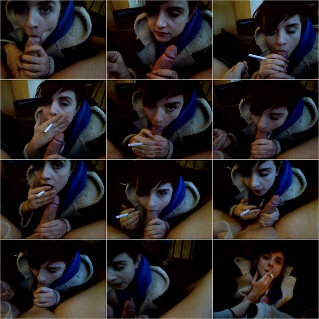 Little Sister Smoking Blowjob Huge Cumblast Preview