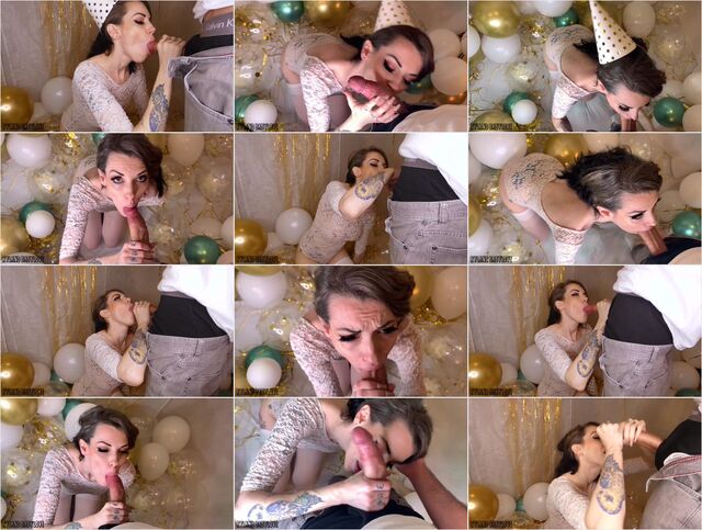 She Sucks my Cock until I Cum on her Face and in her Mouth 1080p Preview
