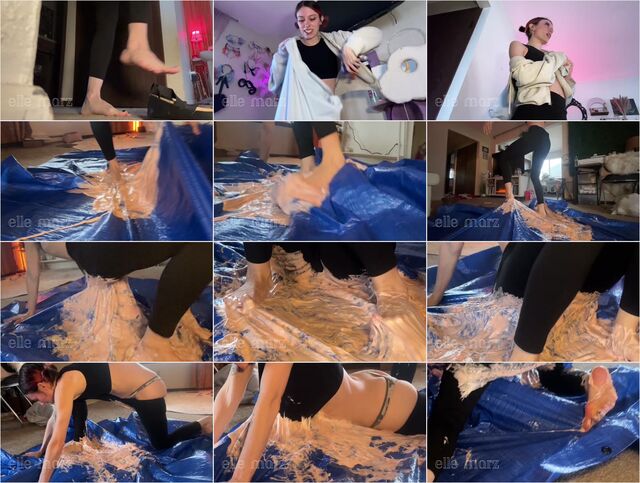 Elle Marz - Giant cat burglar gets stuck in huge fly trap Preview