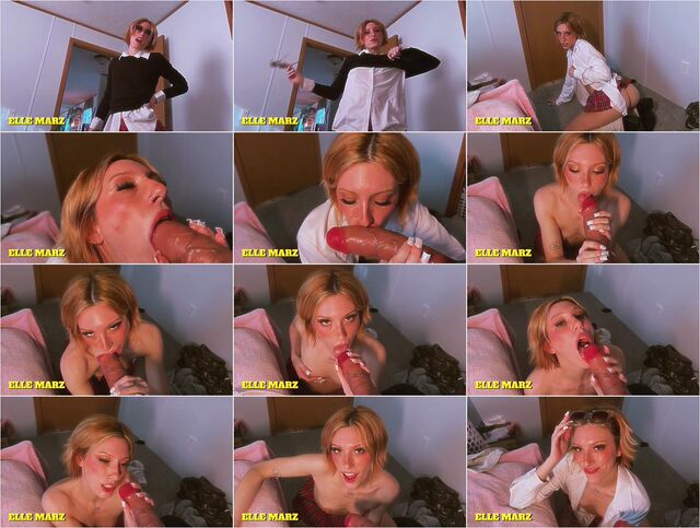 Elle Marz - Slutty school girl takes BJ virginity Preview