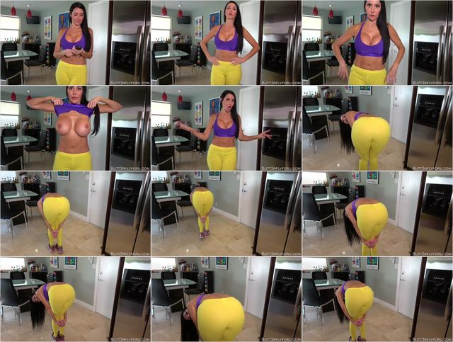 Butt3rflyforu in Mommys Yellow Spandex Leggings 1080p Preview