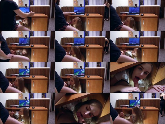 Sister Hide from Mom to Suck my Cock 4k Preview