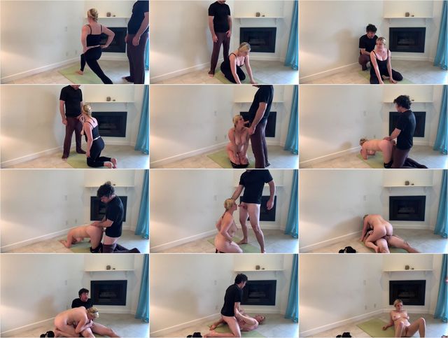 Son Helps Mom with Yoga and Stretches her Pussy Erin Electra 4k Preview