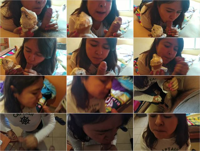 REAL Latina Sister Eats Ice Cream and Cum 1080p Preview