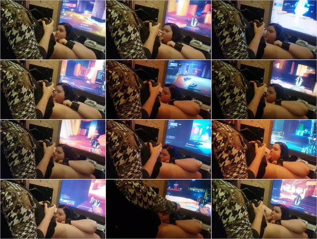 Blowjob Challenge make my Brother Cum during Gaming Match HD Preview