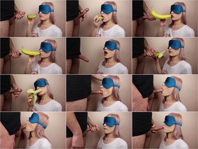 Petite Sister got Blindfolded in Fruits Game 1080p Preview
