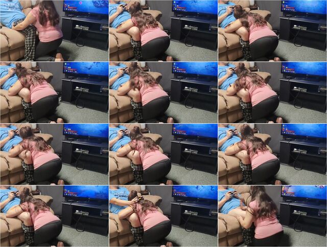 Mom tries to Distract Son from Gaming, Gets Cum in Mouth Instead 1080p Preview