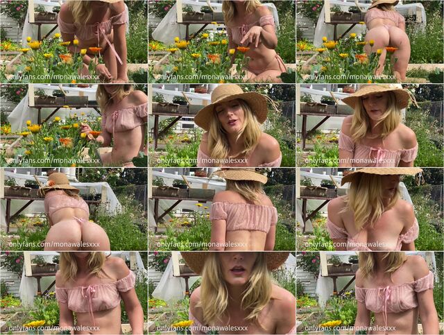 Mona Wales - Your Mom Makes You Cum In The Garden Preview