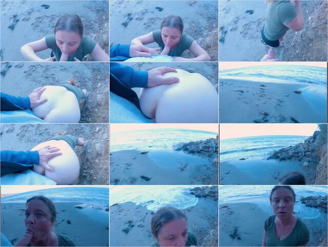 Giving Mom A Creampie While Out Walking On The Beach POV 4k Preview