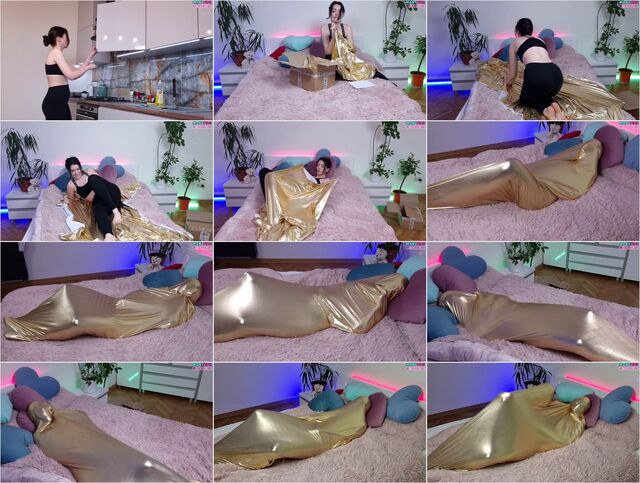 wetschoolgirl shiny fabric and breath control Preview