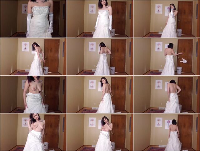 Nina Crowne - Wedding Dress Strip Tease Preview