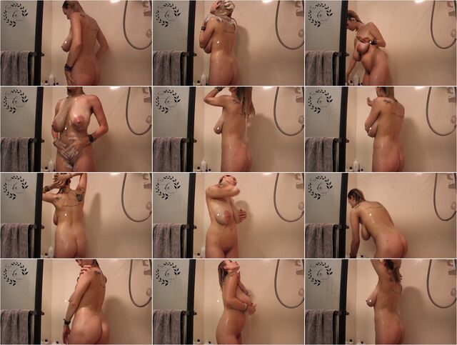 Huge Tits MILF with Great Body Showering 1080p Preview